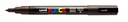 Verfstift Posca PC3M fijn donkerbruin