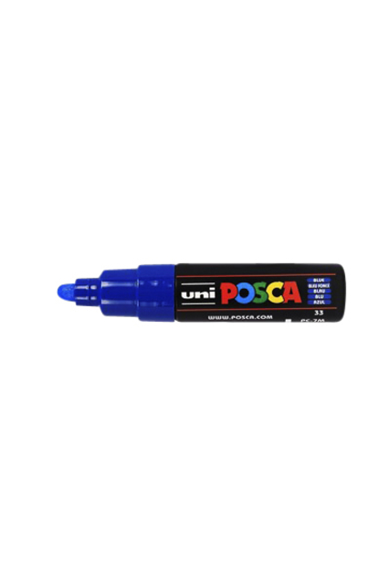 Paintmarker Uni POSCA PC7M breed donkerblauw