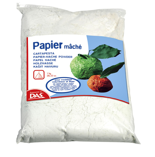 Papier-maché DAS poeder 1000 gram wit