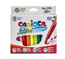 Viltstift Carioca Jumbo maxi assorti set à 12 stuks