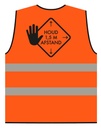 Veiligheidsvest afstand houden XL oranje