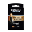 Batterij Duracell Optimum 100% 4xAAA