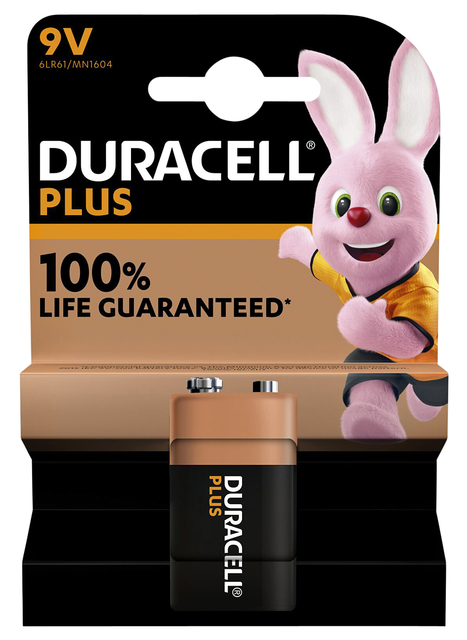 Batterij Duracell Plus 1x 9Volt