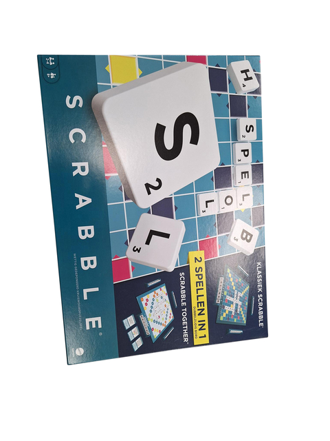 Spel Scrabble Mattel met houtblokjes
