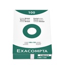 Systeemkaart Exacompta 100x150mm lijn wit 100 stuks