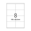 Etiket Office A4 105x682mm 8 vel