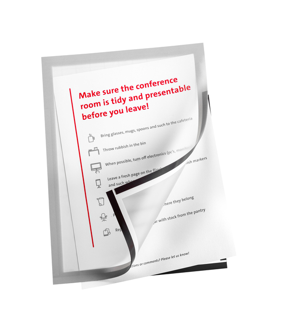 Infokader Quantore A3 zelfklevend zilver 2 stuks