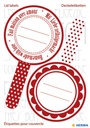 Etiket HERMA 15446 keuken new look rood