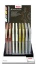 Gelschrijver Pentel K118 Grip medium assorti 4 kleuren