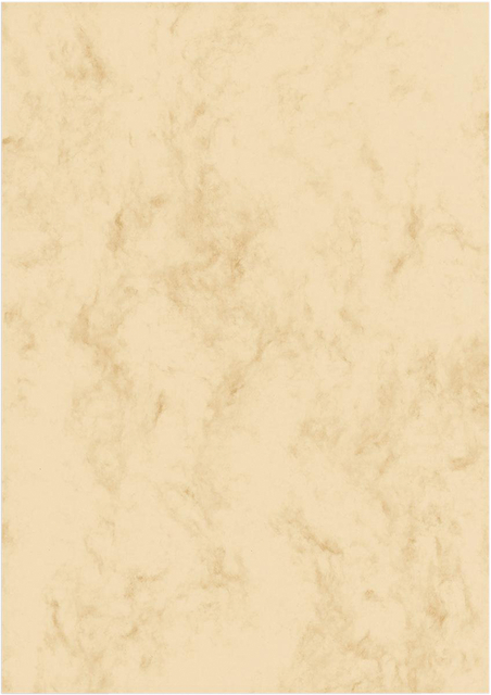 Designpapier Sigel A4 90gr marmer beige pak à 100 vel