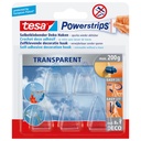 Haak tesa Powerstrips® Deco transparant zelfklevend 5 stuks