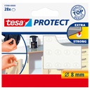 Anti-slip en geluiddempers tesa® Protect rond  Ø8mm transparant 28 stuks