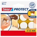 Beschermvilt tesa® Protect anti-kras  Ø22mm wit 12 stuks