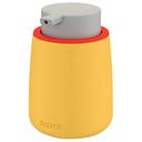 Handzeepdispenser Leitz Cosy voor handzeep 300ml geel