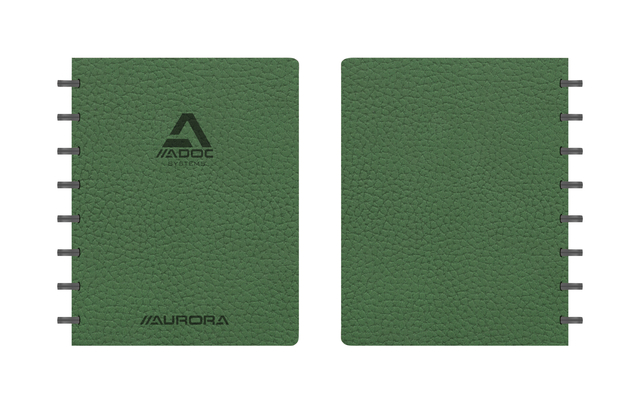 Schrift Adoc Business A5 ruit 5x5mm 144 pagina's 90gr groen