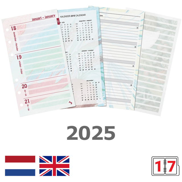 Agendavulling 2026 Kalpa Personal bloemen 7dagen/2pagina's