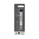 Balpenvulling Parker Quinkflow medium zwart blister à 3 stuks