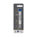 Balpenvulling Parker Quinkflow medium blauw blister à 3 stuks