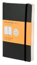 Notitieboek Moleskine pocket 90x140mm lijn soft cover zwart