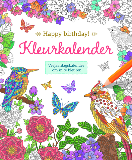 Kleurkalender Deltas Happy birthday
