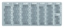 Muntinzetbak Pavo 275x110x20mm grijs