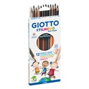 Potlood Giotto Stilnovo skin tones 12 stuks