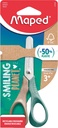 Kinderschaar Maped Smiling Planet 12cm rechtshandig bruin/groen
