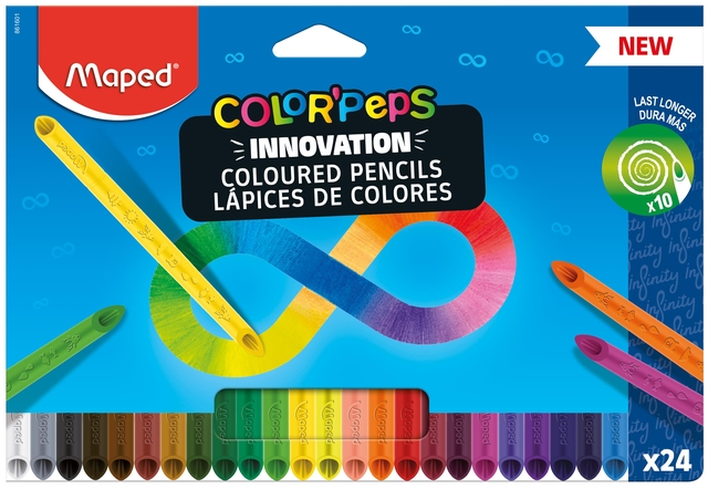 Kleurpotlood Maped Color'Peps Infinity set à 24 kleuren