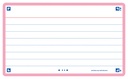 Flashcard Oxford 2.0 75x125mm 80 vel 250gr lijn roze