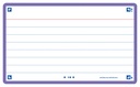 Flashcard Oxford 2.0 75x125mm 80 vel 250gr lijn paars
