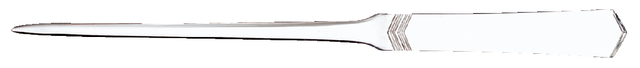 Briefopener MAULslim, vlak RVS-staal, bewerkt heft, smal lemmet van 245mm blister à 1 stuk