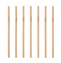 Drinkrietje IEZZY karton buigbaar 6x240mm 100% fair 200 stuks bruin