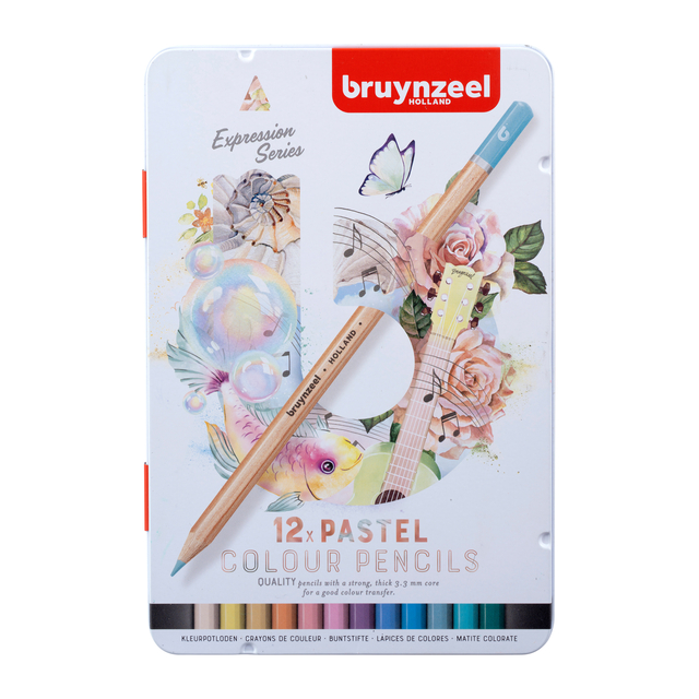Kleurpotlood Bruynzeel Expression set à 12 stuks pastel