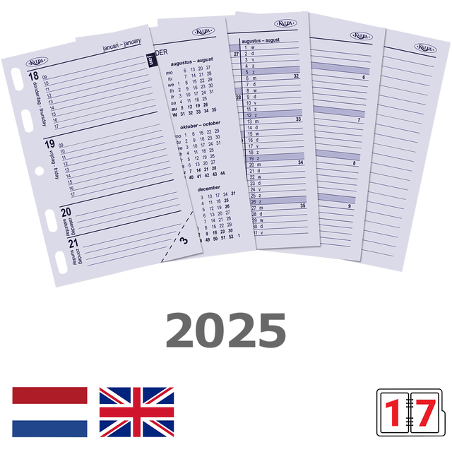 Agendavulling 2027 Kalpa Mini 7dagen/2pagina's