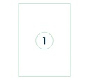 Etiket Qbasic A4 1.000 vel 210x297mm 1000 labels