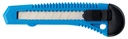 Snijmes Westcott office 18mm met schuifsluiting blauw