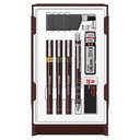 Tekenset rOtring Isograph college 0.2mm, 0.3mm en 0.5mm set à 3 stuks
