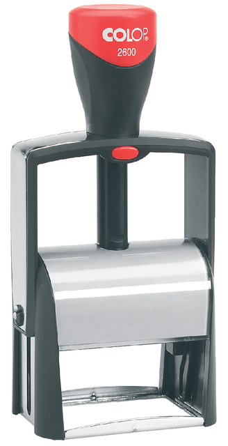 Tekststempel Colop Heavy Duty 2600 Classic Line personaliseerbaar rood