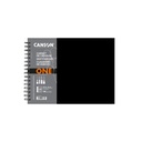 Tekenboek Canson One Art Book 80 witte vellen 100gr 279x216mm zwart