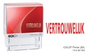 Woordstempel Colop Printer 20 vertrouwelijk rood