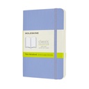 Notitieboek Moleskine pocket 90x140mm blanco soft cover hydrangea blue