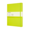 Notitieboek Moleskine XL 190x250mm blanco hard cover lemon green