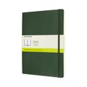 Notitieboek Moleskine XL 190x250mm blanco soft cover myrtle green
