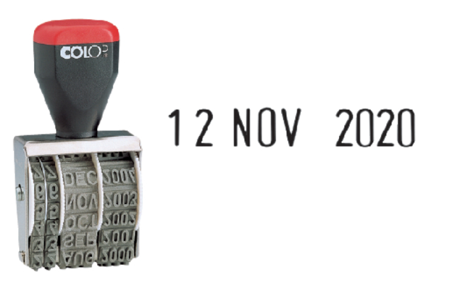 Datumstempel Colop 05000 band Nederlands rood