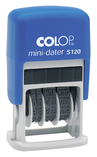 Datumstempel Colop Printer Mini S 120 Nederlands blauw