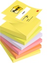Memoblok 3M Post-it Z-Note R330 76x76mm ass kleur 6 stuks