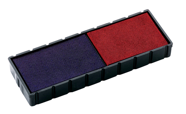 Stempelkussen Colop E/12/2 blauw en rood
