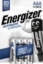 Batterij Energizer Ultimate Lithium 4xAAA