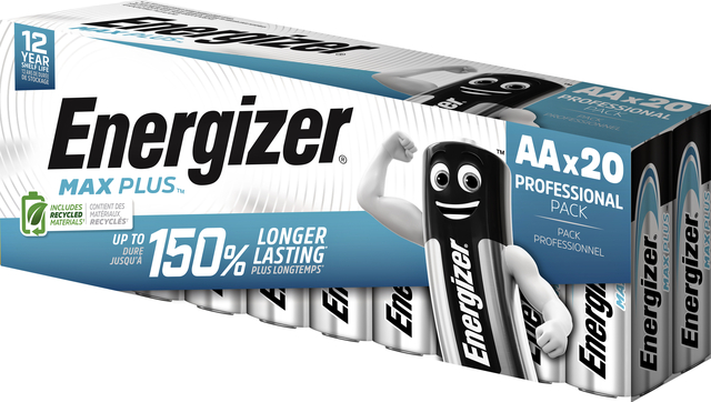 Batterij Energizer Max Plus 20x AA alkaline