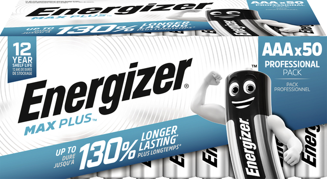 Batterij Energizer Max Plus 50x AAA alkaline